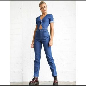 Tiger Mist NEW Sofia Denim Jumpsuit